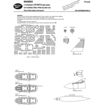 Plastikový model New Ware 1/72 Mask F-4J Phantom II ADVANCED (FINEM)