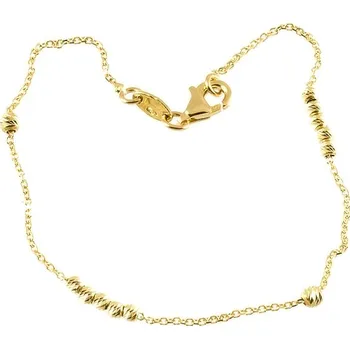 Náramek ŠPERKY-NM, Zlatý dámský náramek s kuličkami 1415 Délka náramku: 18 cm