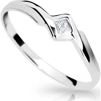 Prsten ŠPERKY-NM, Dámský zlatý prsten v bílém zlatě 1868 Velikost prstenu: 52