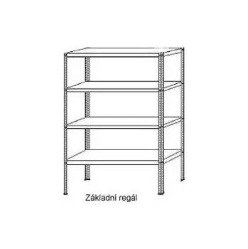Dílenský regál Regál KOMAXIT - základní pole 1300x300x2000/4/Z