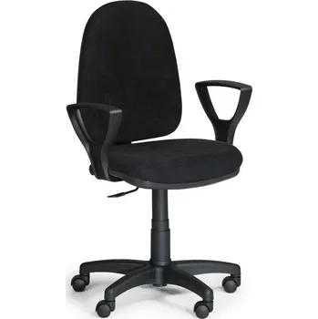 Kancelářská židle s područkami KZ 9613-černá/KP