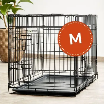 přepravka pro zvíře Transportní skládací, drátěný box, klec kovová velikost M30, 76x49x54cm.