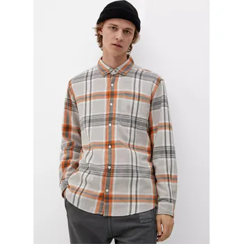 Pánská košile Q/S s.Oliver pánská bavlněná košile s proužky šedá Velikost: L