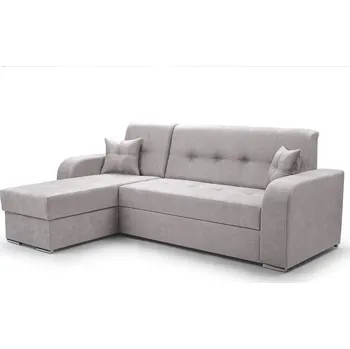 Sedací souprava Rozkládací rohová sedačka MILANIA světle šedá