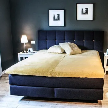 Přehoz na lůžko Kreibich&Heitmann Lůžkovina z jehněčí kožešiny Barva: zlato - béžová, Velikost: 140 x 70 cm