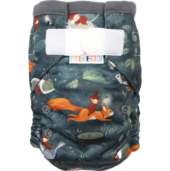 Plenkové kalhoty Breberky Kapsová plenka (M), bez křidélek - Lesní skřítek SZ