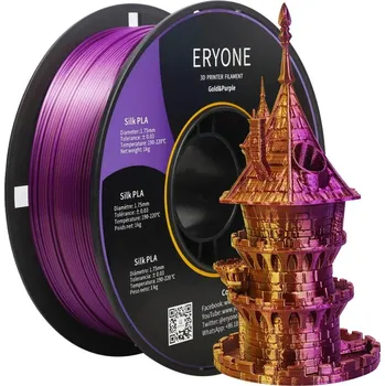 Filament ERYONE Dual-Color Silk PLA - Gold&Purple (1.75mm | 1 kg)