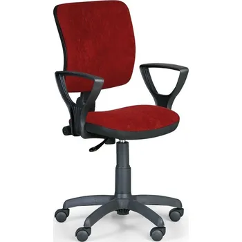 Kancelářská židle s područkami KZ 9920-bordó/KP