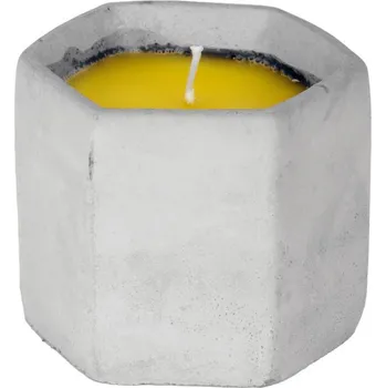 Svíčka SVÍČKA CITRONELLA, 85 g, cement, 90x75 mm