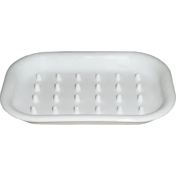 Mýdlenka PETRAplast Plastová mýdlenka ovál 13 x 9 cm Barva: Šedá