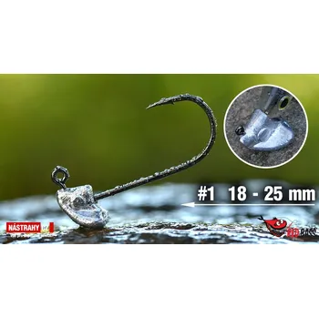 Rybářský háček Jigová hlavička REDBASS StandUp Pro Sickle 5ks #1 2g