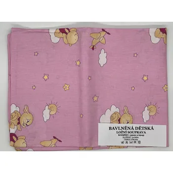 Povlečení Fashion Dětské růžové bavlněné povlečení Barva: Růžová, Velikost: 135x90cm,65x45cm