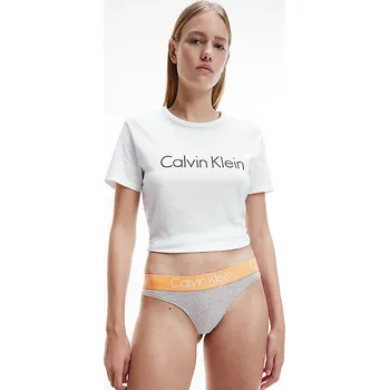 Kalhotky Dámské tanga Calvin Klein QF3751 L Sv. šedá