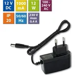 McLED ML-732.062.11.0 Napájecí adaptér 12W, DC12V/1A, IP20, černý plast, s vidlicí
