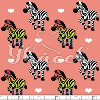 Zakázkový tisk, softshell, kočárkovina... Zebry na růžové Látky k tisku: Fleece