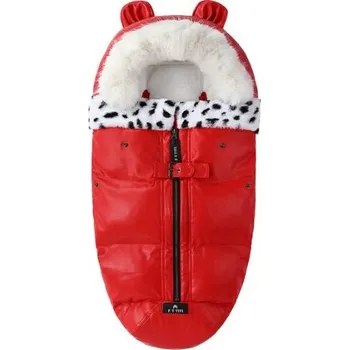 Fusak Čína Zimní fusak s imitací kůže Barvy: červená