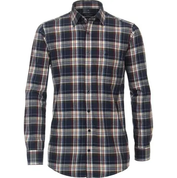 Pánská košile Pánská flanelová košile Casa Moda Comfort Fit káro dlouhý rukáv 3XL - 7XL Casa Moda - 3XL