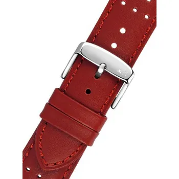 Řemínek na hodinky Kožený řemínek Morellato Aikido 5483237.083 M, červený