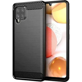 Pouzdro na mobilní telefon Ochranný silikonový obal karbon pro Samsung Galaxy A23 4G - černý