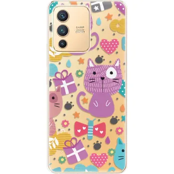 Pouzdro na mobilní telefon Odolné silikonové pouzdro iSaprio - Cat pattern 01 - Vivo V23 5G
