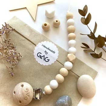 klip na dudlíky GAG design Klip na dudlík bez jména Drždudlík Přírodňák