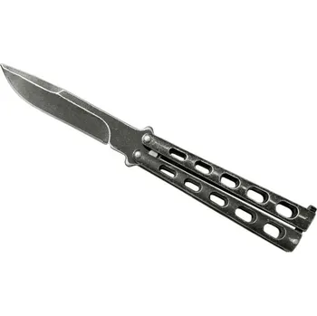 Bojový nůž motýlek nůž Butterfly retro (kvalitní bojový otvírací nůž ošuntělého vzhledu)