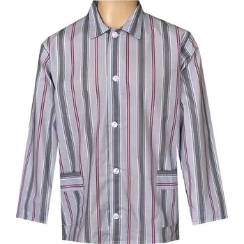 Pánské pyžamo Pánský Pyžamový Kabátek Plátěný FOLTÝN PPK19 Velikost: 4XL, Materiál: Plátno