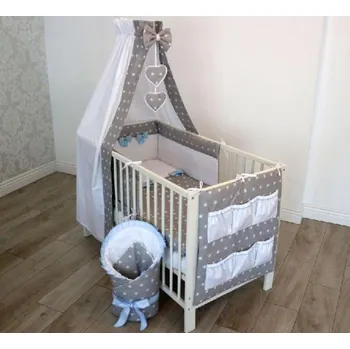 Hnízdečko pro miminko PR Souprava do postýlky 10 dílů - model C2 BAVLNĚNÁ PLENA ZDARMA