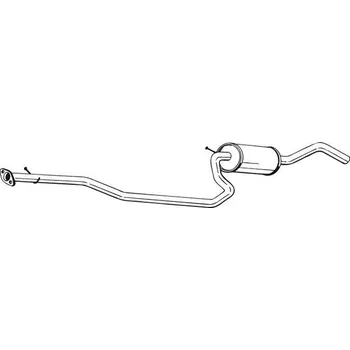 Výfukový systém Střední tlumič výfuku BOSAL 286-955