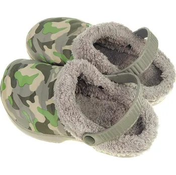 Dámská zimní obuv Kroksy dámské zateplené šedé maskáčové (kroksy zateplené, dámské)