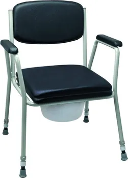 Toaletní křeslo Sundo Toaletní židle výškově nastavitelná černá