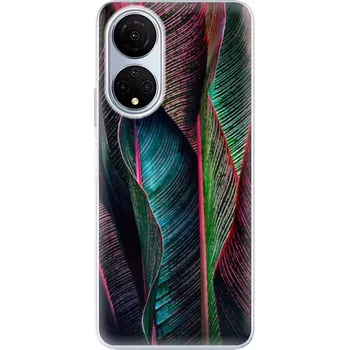 Pouzdro na mobilní telefon Odolné silikonové pouzdro iSaprio - Black Leaves - Honor X7