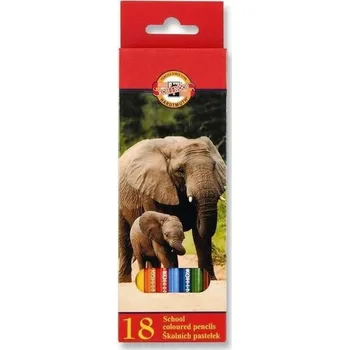 Výtvárné potřeby Školní pastelky - 18 ks - 3553