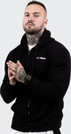 GymBeam Zipper Hoodie černá XXXL