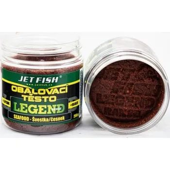 Návnadová pasta Jetfish Jet Fish Obalovací těsto Legend Range - Seafood - Švestka/Česnek - 250g
