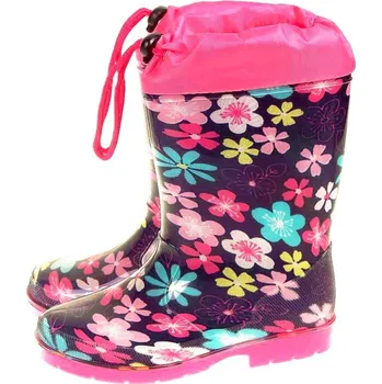 Dívčí holínky Dětské holínky dívčí Květy (holínky pro děti)