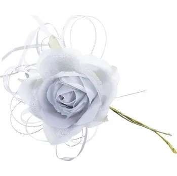 Hrnec STREND Kvet MagicHome, ruža, modrá, stonka, veľkosť kvetu: 10 cm, dĺžka kvetu: 18 cm, bal. 6 ks