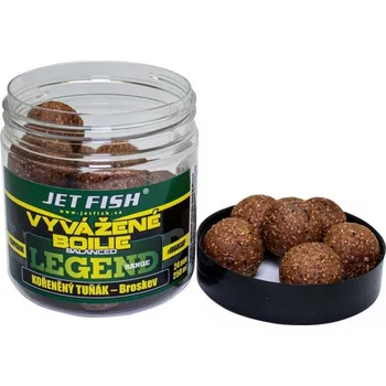 Boilies Jetfish Jet Fish Vyvážené Boilie Legend Range - Kořeněný Tuňák/Broskev - 20mm