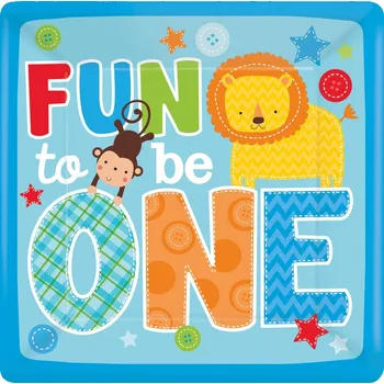 Jednorázové nádobí Talířky 1. narozeniny - chlapeček