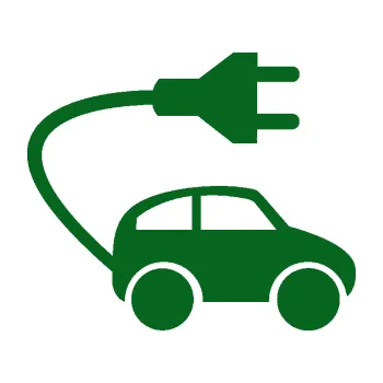 samolepka Elektro auto 002 pravá symbol zásuvka (20 - tmavě zelená) SAMOLEPKA NA AUTO, NÁLEPKA, FÓLIE, POLEP, TUNING, VLASTNÍ TEXT, TISK, AUTOSAMOLEPKY.cz, POLEPY, OBRÁZEK, LOGO, 3D STICKERS