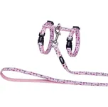 Postroj s vodítkem NOBBY Mouse Pink růžový