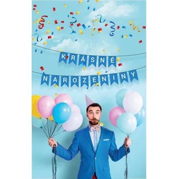 Narozeninová girlanda modrá