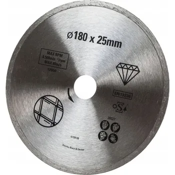 Řezný kotouč STANLEY STA38027 180 x 25 mm DIA řezný kotouč na jemné řezání keramiky a mramoru