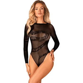 Dokonalé body B137 teddy - Obsessive černá S/M/L