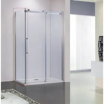 HOPA Pevná stěna BELVER Barva rámu - Chrom/Leštěný hliník (ALU), Pevná stěna - 100 cm, Směr zavírání - Univerzální Levé / Pravé, Výplň - Čiré bezpečnostní sklo - 8 mm BCBELV100PSCC
