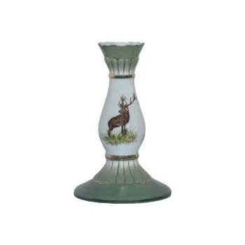 Svícen E-myslivost Myslivecký porcelánový svícen s motivem - Jelen