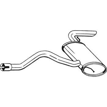 Výfukový systém Zadní tlumič výfuku BOSAL 175-431