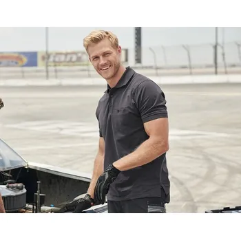 Pánské tričko Pracovní tricko e.s. piqué velikost 5XL antracit Strauss Pracovní oblečení