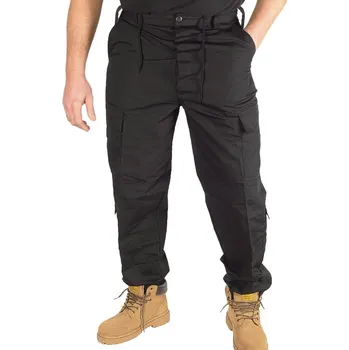 Pánské kalhoty Kalhoty BDU černé Ripstop (stylové maskáčové kalhoty)