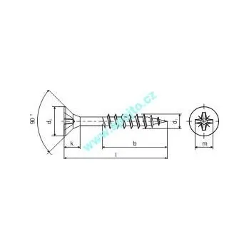 Vrut Vrut 6 x 100 částečný závit